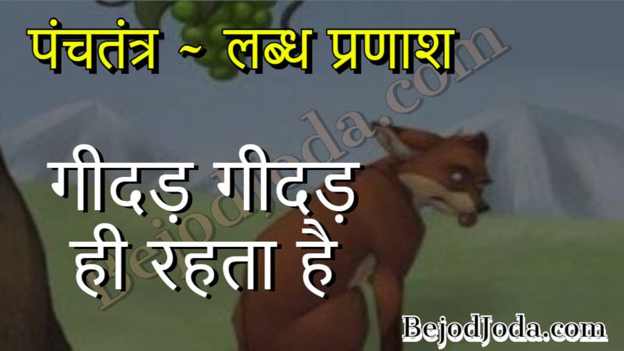Geedar geedar hi rahta hai panchtantra story in hindi